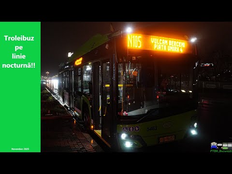 Prima linie noctură deservită de troleibuz!