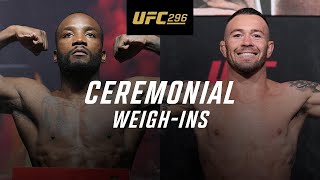UFC 296: Ceremonial Weigh-Ins