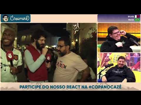 Diogo defante entrevistando árabe no Qatar! Muito engraçado #shorts #casemiro #copadomundo