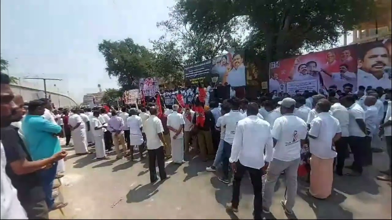 திமுக அரசால் காவல் துறை அசிங்கம் படுகிறது:- வேலூர் திருப்பத்தூரில் அதிமுகவினர் ஆர்பாட்டம்!