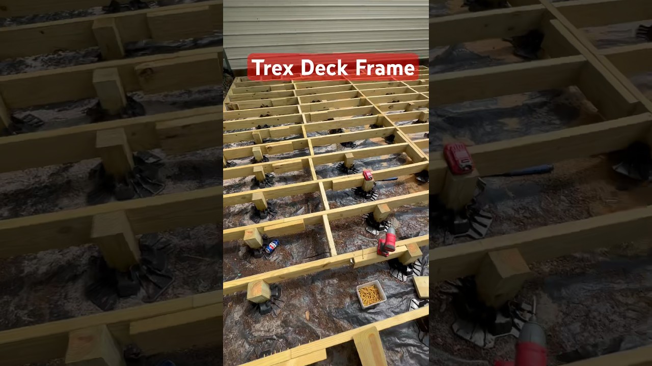 Huge Deck Frame Build - Trex Decking #diy
