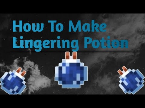 How to make Lingering Potion ||Minecraft