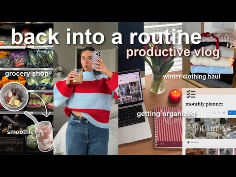 PRODUCTIVE DAYS IN MY LIFE 🗒️☕️ *new year routine* princess polly haul, digital organization & more