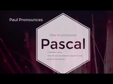 How to pronounce Pascal