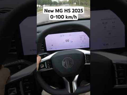 Thumbnail for New MG HS 2025 (1.5l 170 hp DCT7) 0-100 km/h Acceleration #mghs #hs #mg #0100 #acceleration #shorts