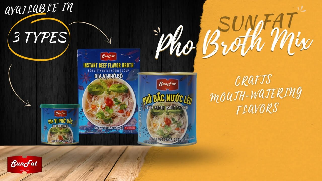Sunfat Pho Broth Mix & Ready to use Pho Broth