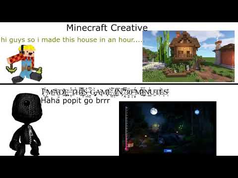 LBP create mode vs Minecraft creative mode