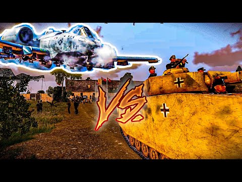 If WW2 had A-10 Thunderbolt | A-10 Airstrike on German Bunker | Brrrrrt! - ARMA 3