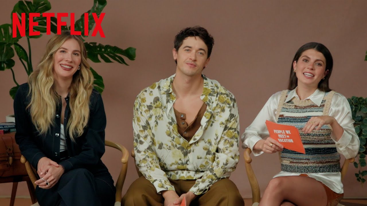Tom Blyth & Emily Bader Interview Emily Henry | People We Meet on Vacation | Netflix