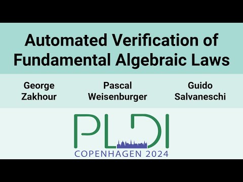 [PLDI24] Automated Verification of Fundamental Algebraic Laws