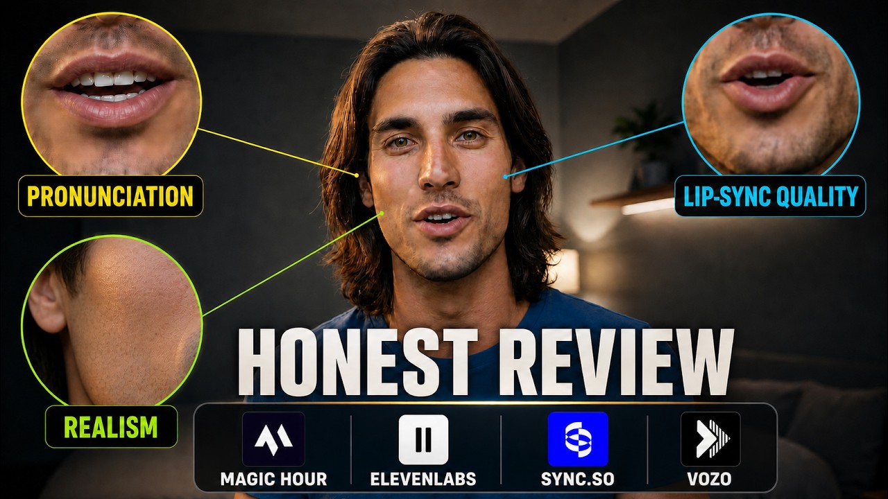 I Tested 4 AI Lip Sync Tools - Which One Actually Looks Real?