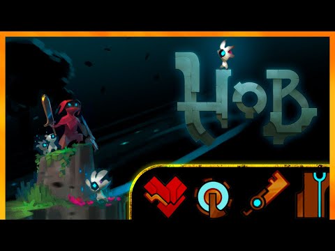 Hob Full Game Walkthrough with collecting all florals cores butterflies and archives [All Endings]