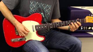 Electric Guitar Lesson - Open String Runs - How To Solo - Country Licks - Chicken Picking