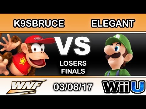 WNF 1.4 - LH | K9sbruce (Diddy Kong) Vs. Elegant (Luigi) Losers Finals - Smash Wii U