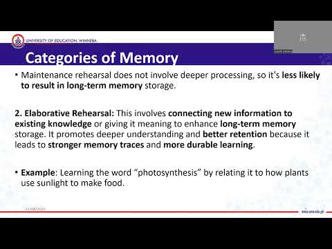 The Concept of Human Memory