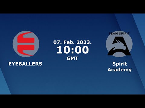 [EN] EYEBALLERS VS Spirit Academy  | CCT West Europe Series 1 | Swiss round   - csgo live