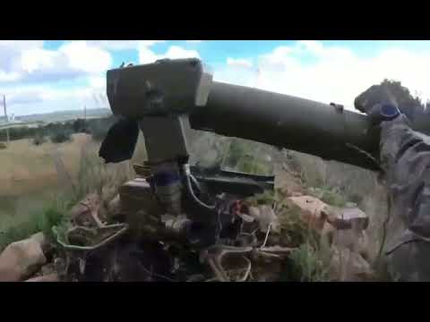 Ukraine - 02.07.2023. Ukrainian SSO Destroyed Russian Machine Gun Position Using 9K111 Fagot ATGM.