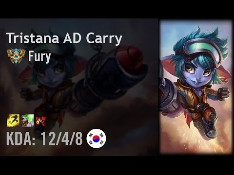 Tristana AD Carry vs Twitch - Fury - KR Challenger Patch 6.10
