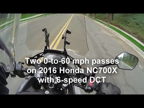 Thumbnail for Two 0-to-60 mph passes on 2016 Honda NC700X with 6-speed DCT by Motorcycle, Ferrari, Porsche, BMW, Porsche Cayenne, Car