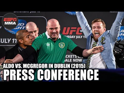 Highlights of Jose Aldo vs. Conor McGregor Press Conference from Dublin, Ireland [2015] | ESPN MMA