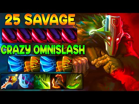 25 SAVAGE - INTENSE CARRY - INSANE OMNISLASH - DOTA 2 GAMEPLAY