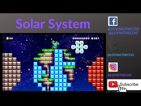 Super Mario Maker 2 Solar System Level