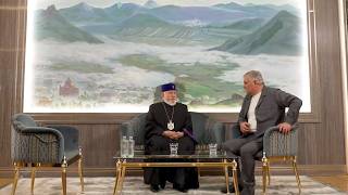 Ամենայն Հայոց Կաթողիկոսն այցելել է ազգային բարերար Սամվել Կարապետյանին