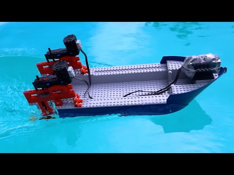 Making a Fast Lego Boat 3/3 – underwater propellers - Kids (6+), Kingdom Kids Zone - Brick Experiment Channel