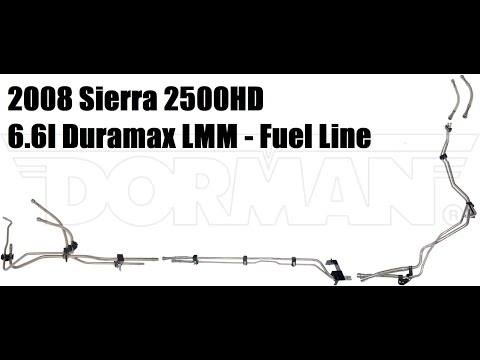 Sierra 2500HD LMM Duramax Fuel Line Replacement Repair Dorman Stainless Steel