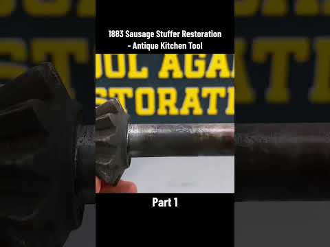 1883 Sausage Stuffer Restoration   Antique Kitchen Tool ｜ Part 1 #restore #rusty #asmr #restoration