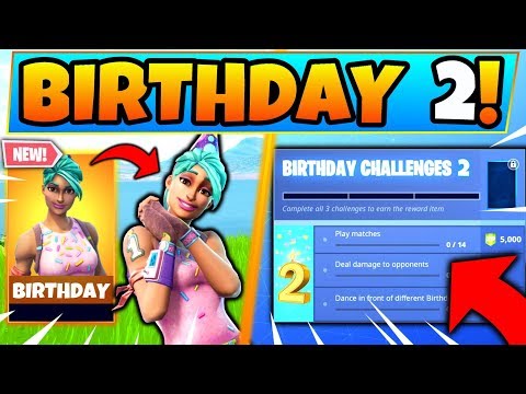 *NEW* BIRTHDAY EVENT 2! - Free Skins, Rewards, and Challenges in Fortnite Battle Royale!