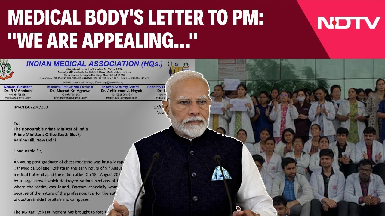 Kolkata Doctor Case | "We Are Appealing...": Top Medical Body's Letter To PM Over Kolkata Horror