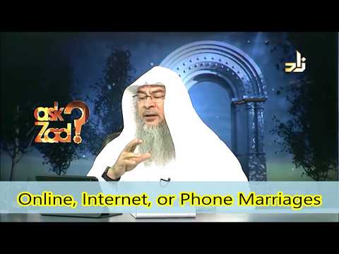 Getting married on the Internet, via Video or Phone Call etc - Assim al hakeem