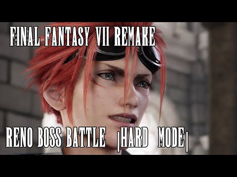 Reno Boss (Hard mode) - Final Fantasy 7 REMAKE in 4K | How to beat!