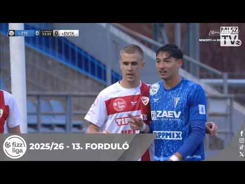 ZTE FC – DVTK | 2-0 | (0-0) | Fizz Liga | 13. forduló | MLSZTV