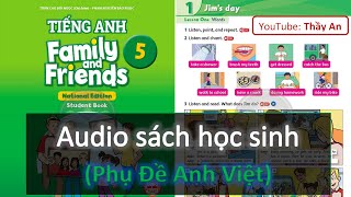 UNIT 1. JIM'S DAY | Audio Sách Học Sinh Tiếng Anh 5 Family and Friends National Edition Mới 2024