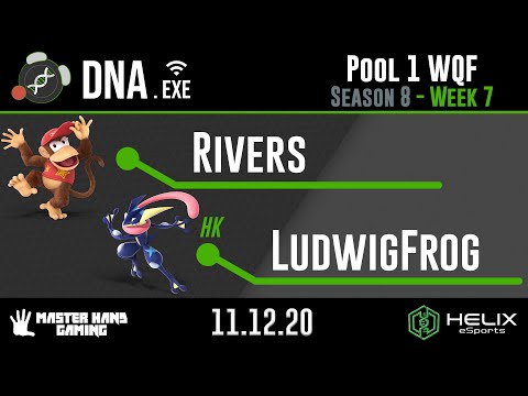 DNA.EXE S8:W7 - Rivers (Diddy Kong) Vs. HK | LudwigFrog (Greninja) - Pool 1 WQF