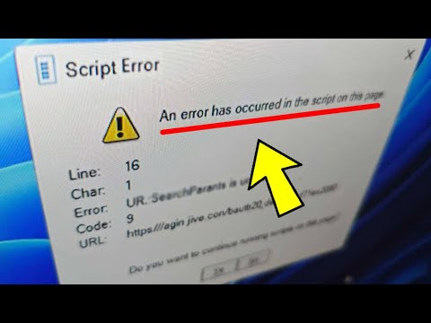 An Error Has Occurred in the Script on This Page in Windows 11/10/8/7 - How To Fix Script Error ✅