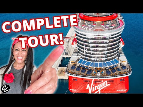 VIRGIN VOYAGES SCARLET LADY FULL SHIP TOUR 2025 🛳️