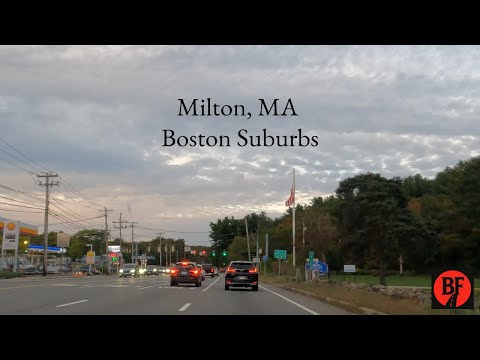 Driving Around Milton, MA | Boston Suburbs [4K]