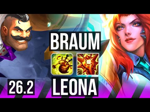 BRAUM & Lux vs LEONA & Varus (SUP) | Perfect KDA: 4/0/25 | EUW Master | 26.2