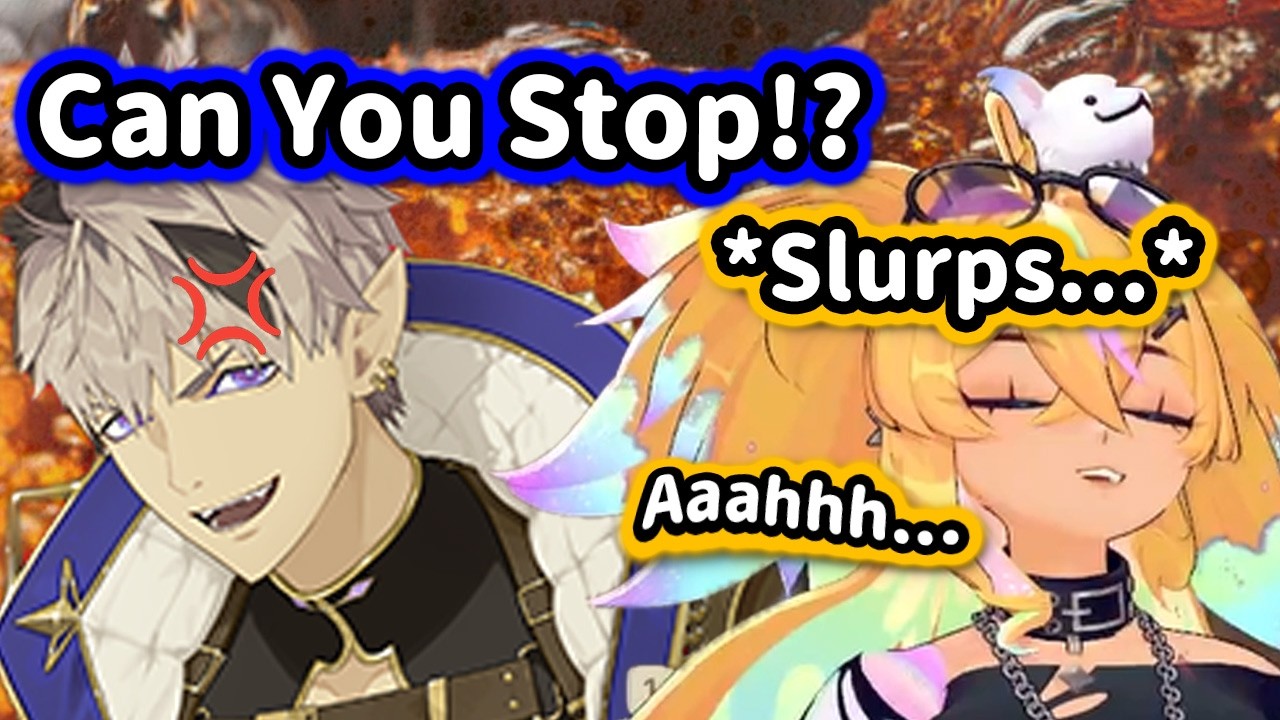 Ruze feels how Smug Ari is with her drink...