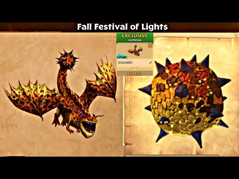 Fall Festival of Lights "CARNASTIAL" Max Level 150 - Exclusive Snafflefang - Dragons:Rise of Berk