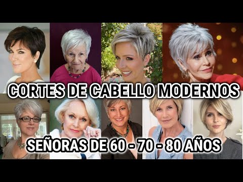 CORTES de CABELLO MODERNOS SEÑORAS DE 60 A 80 AÑOS/ CORTES  PELO PARA MUJERES DE 60 70 Y 80 AÑOS