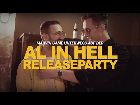 Marvin Game unterwegs auf der "AL In Hell" Releaseparty