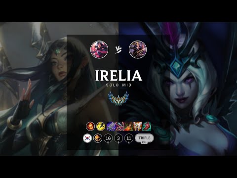 Irelia Mid vs LeBlanc - KR Challenger Patch 12.11