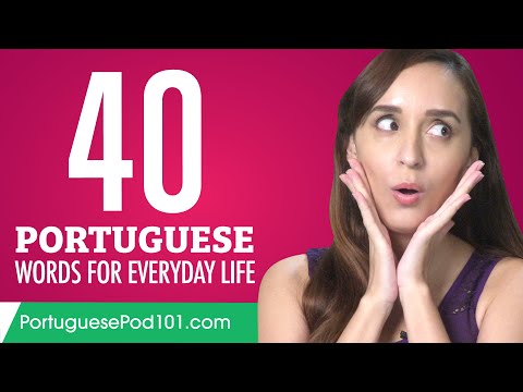 40 Portuguese Words for Everyday Life - Basic Vocabulary #2