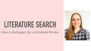 How to Do a Literature Search Part 1: Search Keywords | Searching for a Literature Review
