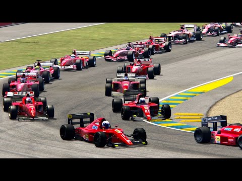 Ferrari F1 2019 vs Ferrari F1 Cars - Le Mans 24 Hours Circuit