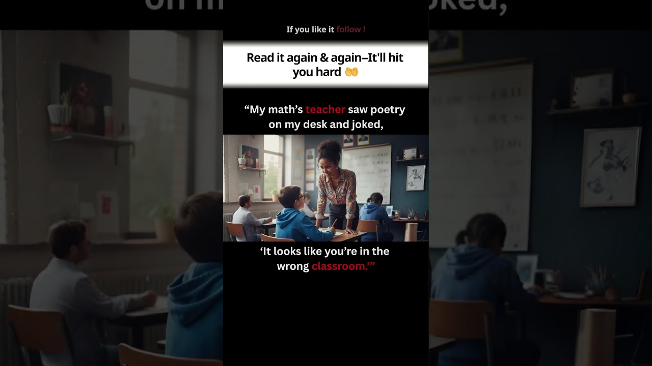 Poetry in a Math Class ✏️ #quotes #life #motivation